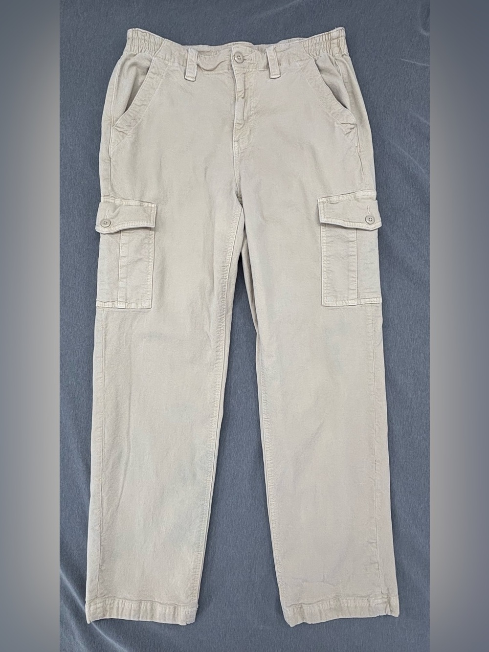 American Eagle Cargo Pants Womens 12  Khaki Stretch Casual Pockets Utility